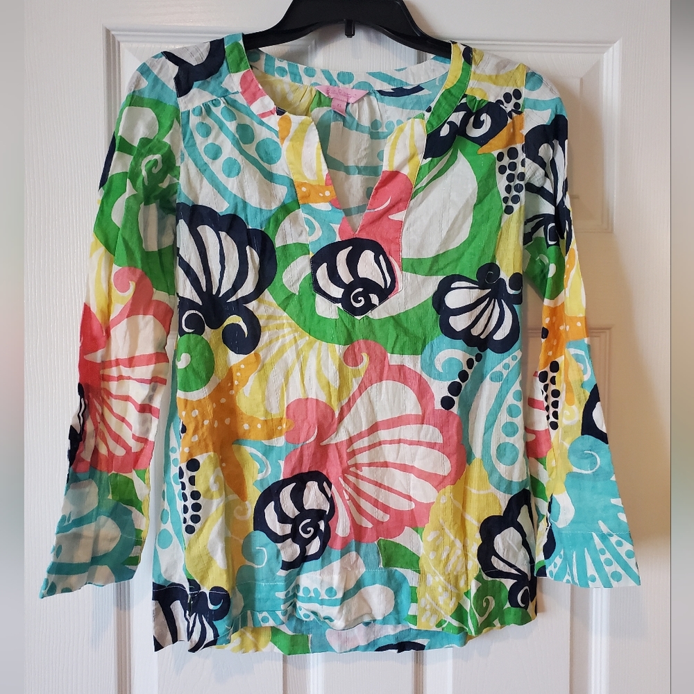 Lilly Pulitzer‎ Thandie Chiquita Bonita print top